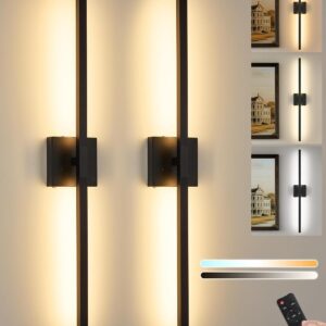 Rayogale Black Battery Operated Wall Sconce with Remote Control 8000mAh