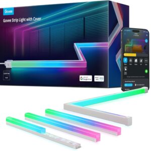 Govee RGBIC LED Strip Lights 32.8ft with Covers,Smart Control, APP, WiFi